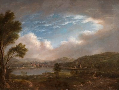 River Scene by John Warwick Smith